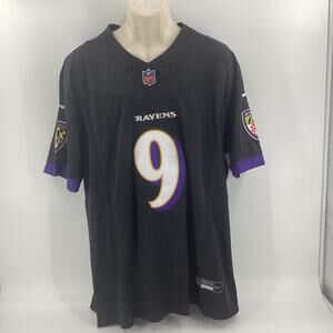 Nike Baltimore Ravens On-Field Jersey #9 Justin Tucker Black Size Medium New 396